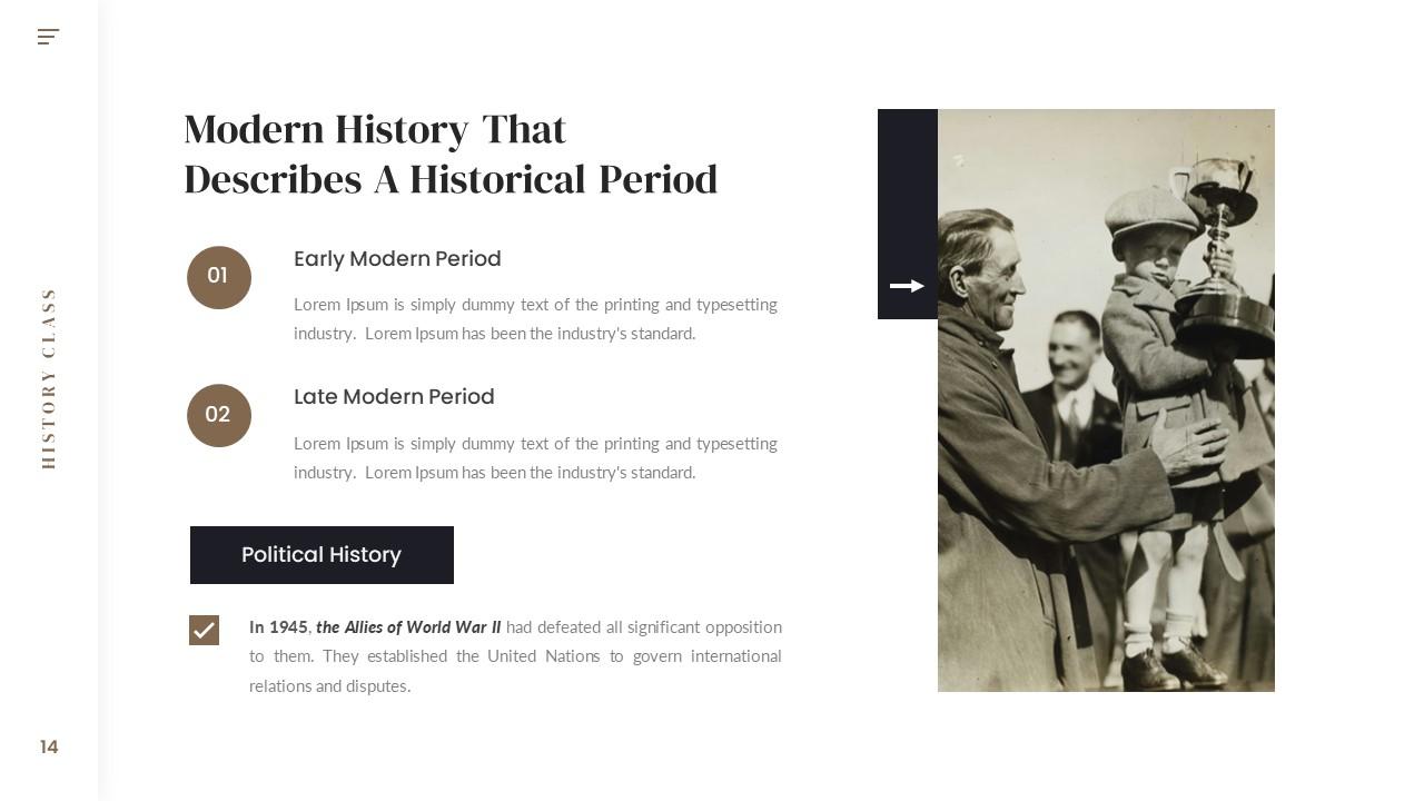 History Class Presentation template GSL