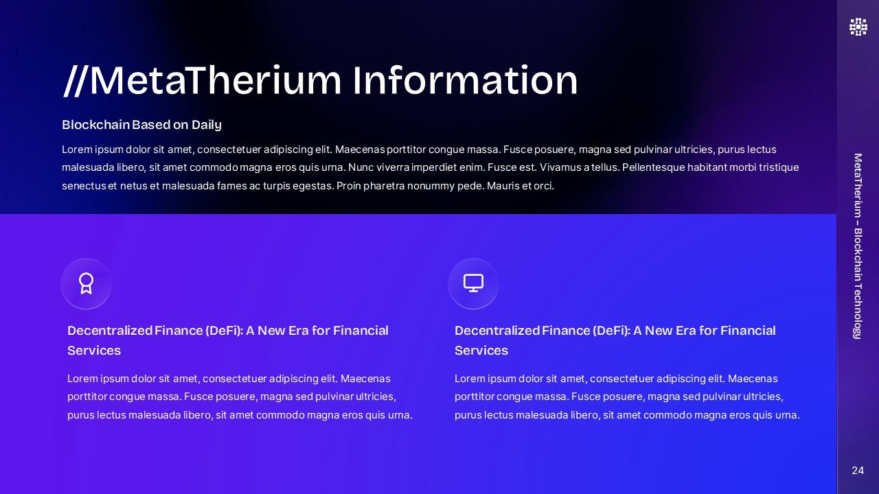 MetaTherium Blockchain Presentation PPTX