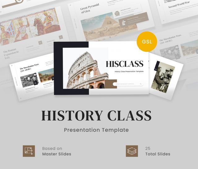 History Class Presentation template GSL