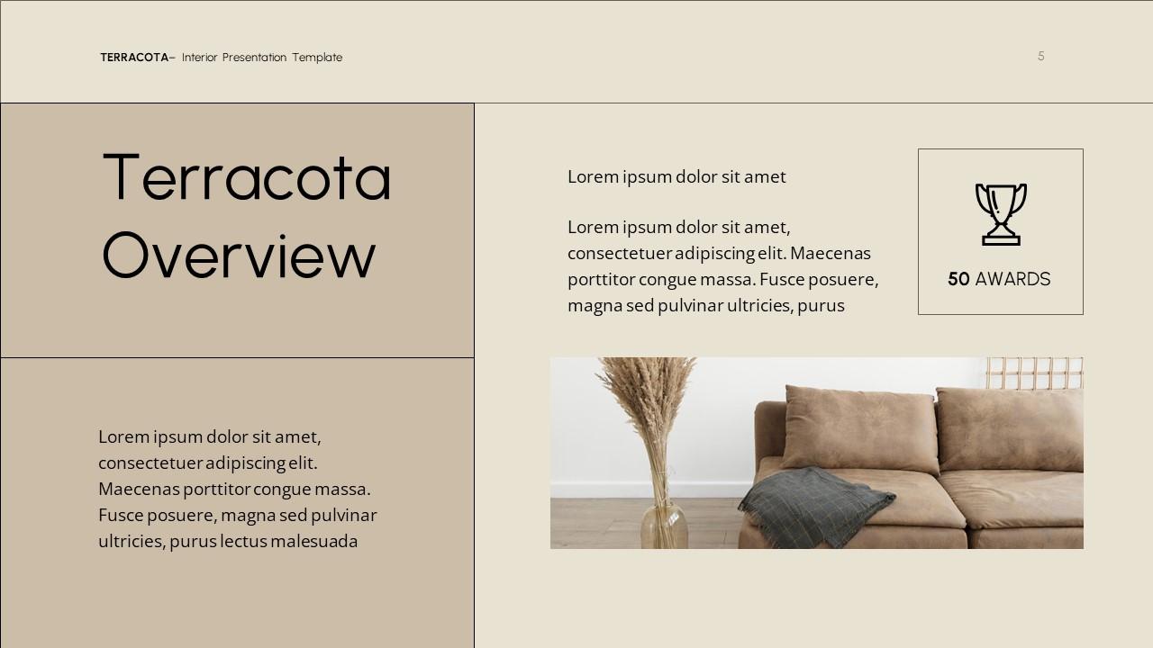 Terracota Interior Presentation PPTX