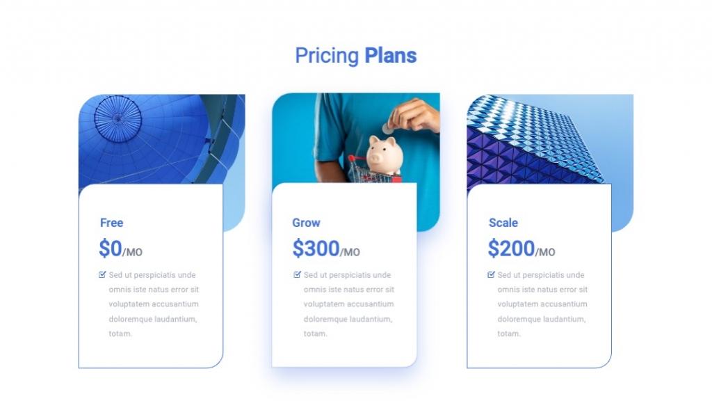 PicePro-Pricing Plans PowerPoint Template