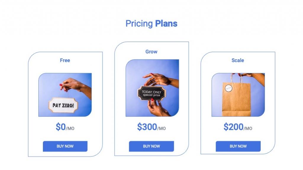 PicePro-Pricing Plans PowerPoint Template