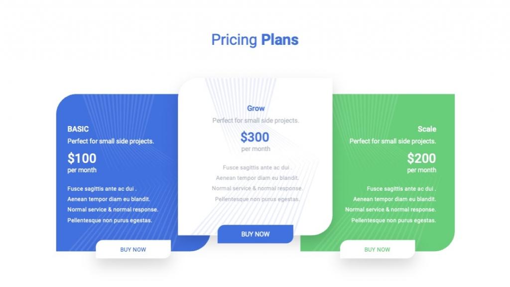 PicePro-Pricing Plans PowerPoint Template