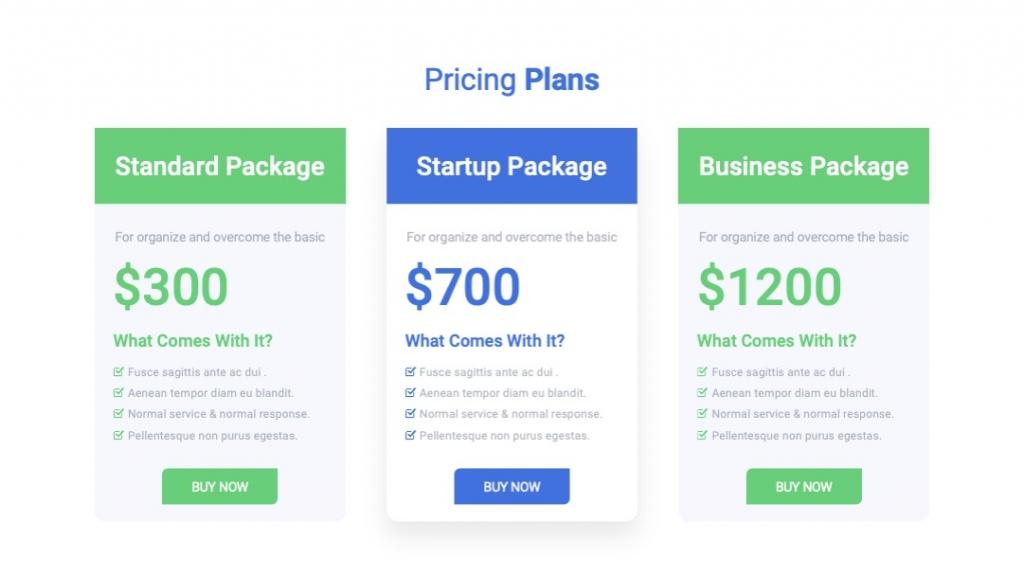 PicePro-Pricing Plans PowerPoint Template