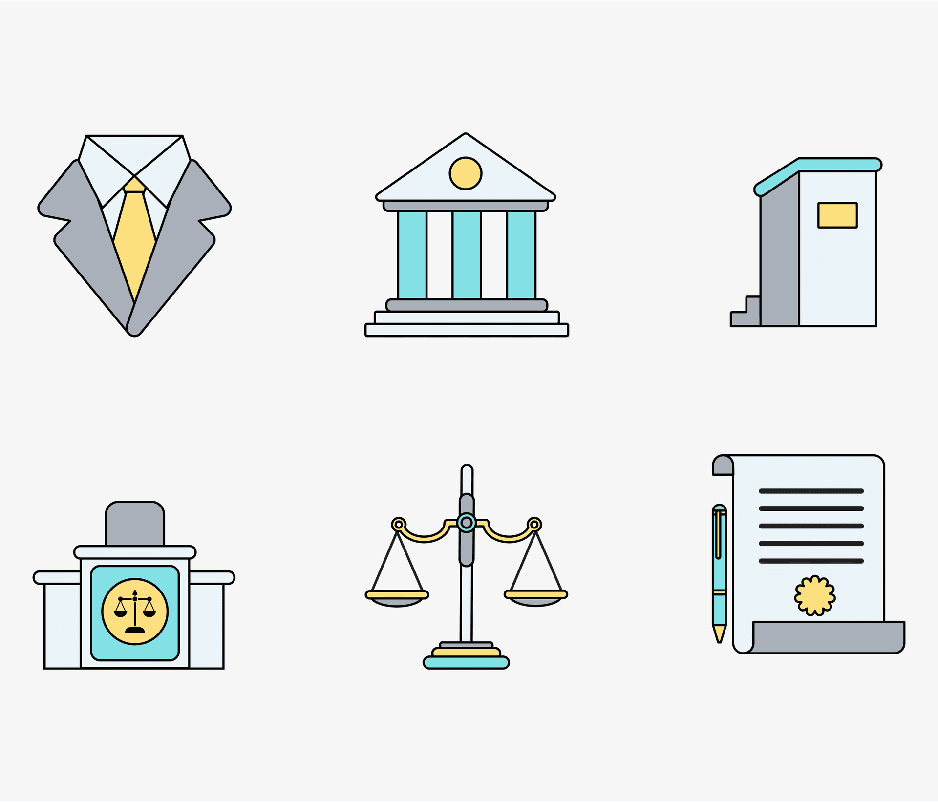 Law Firm Icon Pack