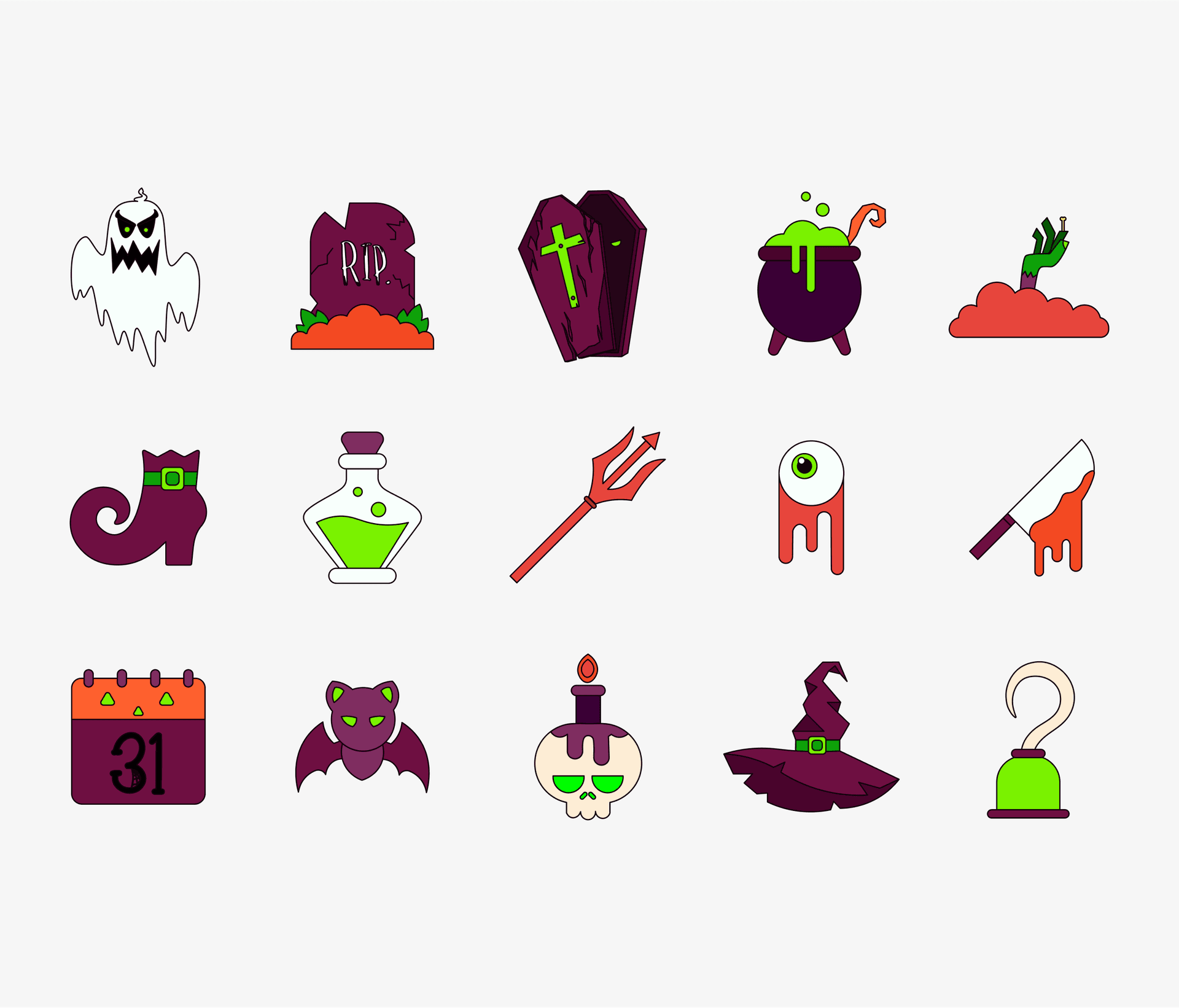 Halloween Icon Set