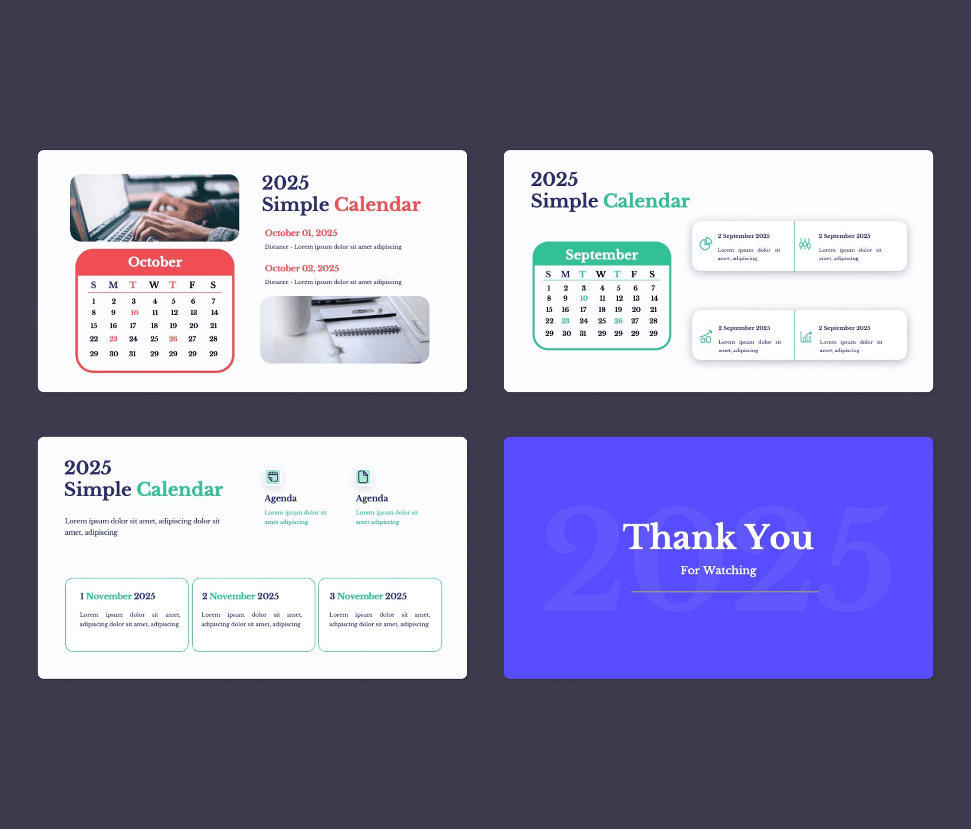 Calendar-Powerpoint Presentation Template