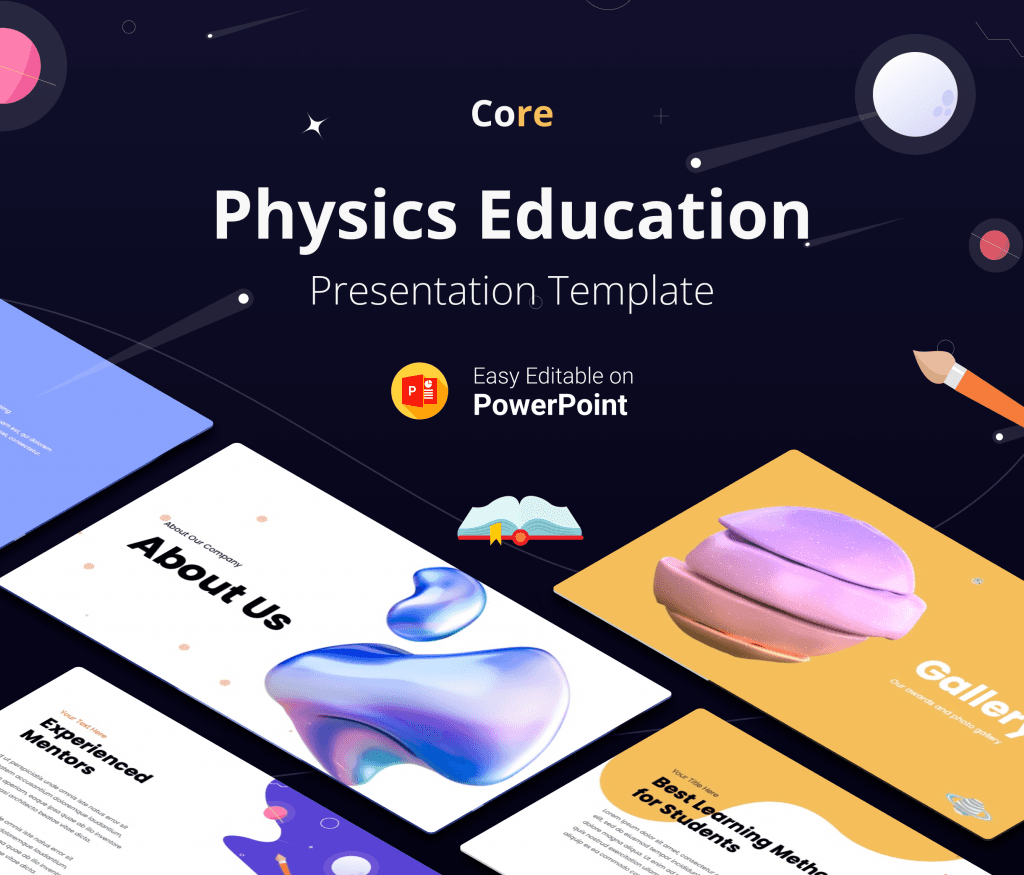 Core- Physics Education PowerPoint Presentation Template