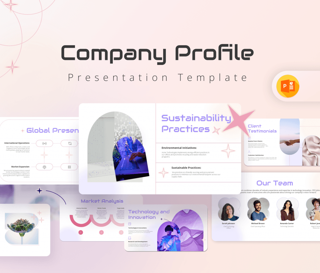 Acme Technologies- Company Profile PowerPoint Template