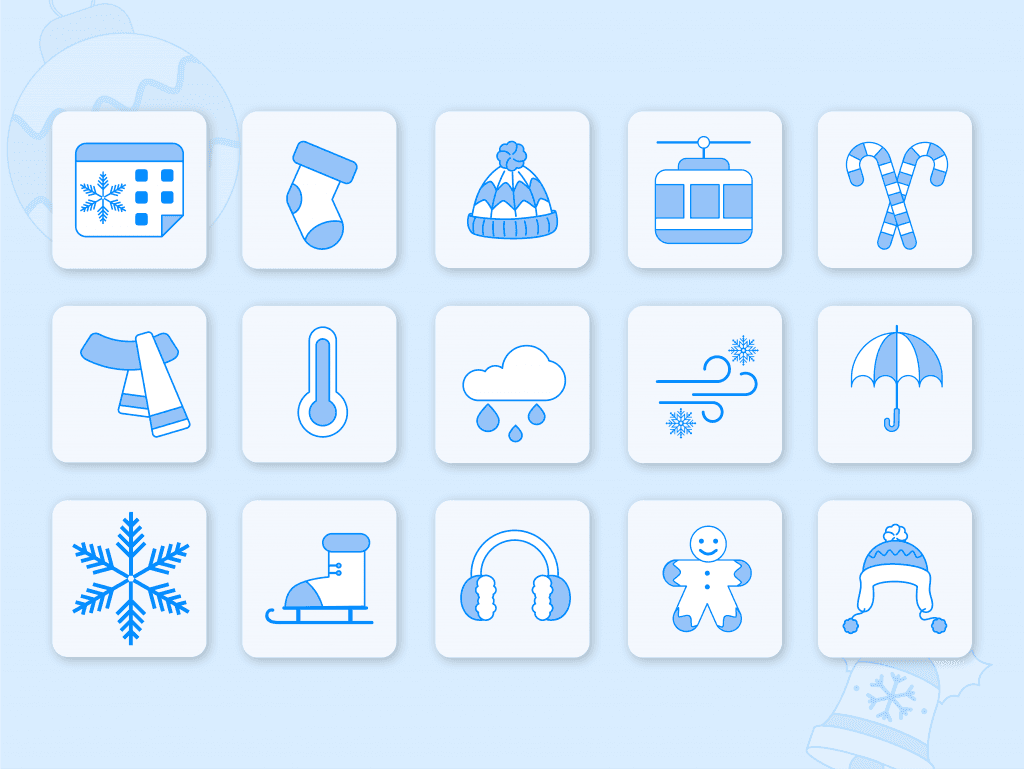 30 Winter Icon Pack