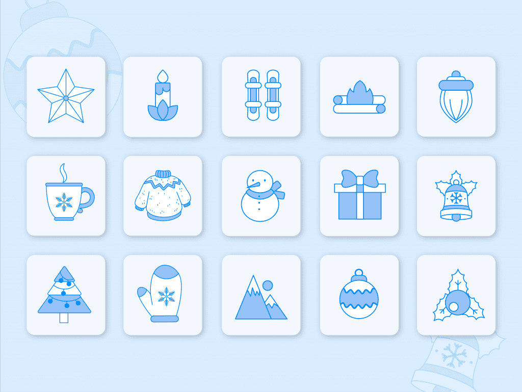 30 Winter Icon Pack