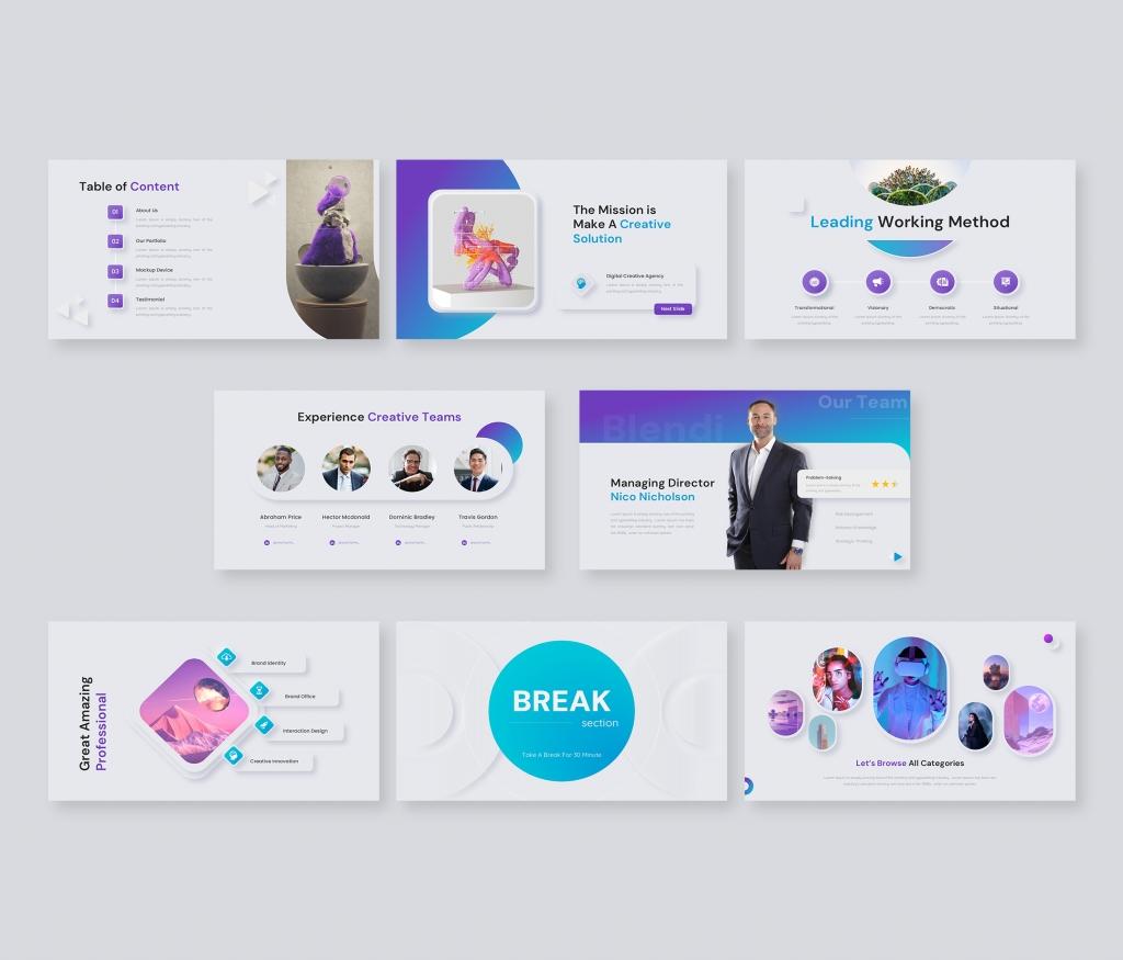 Blendi- Multipurpose PowerPoint Presentation Template