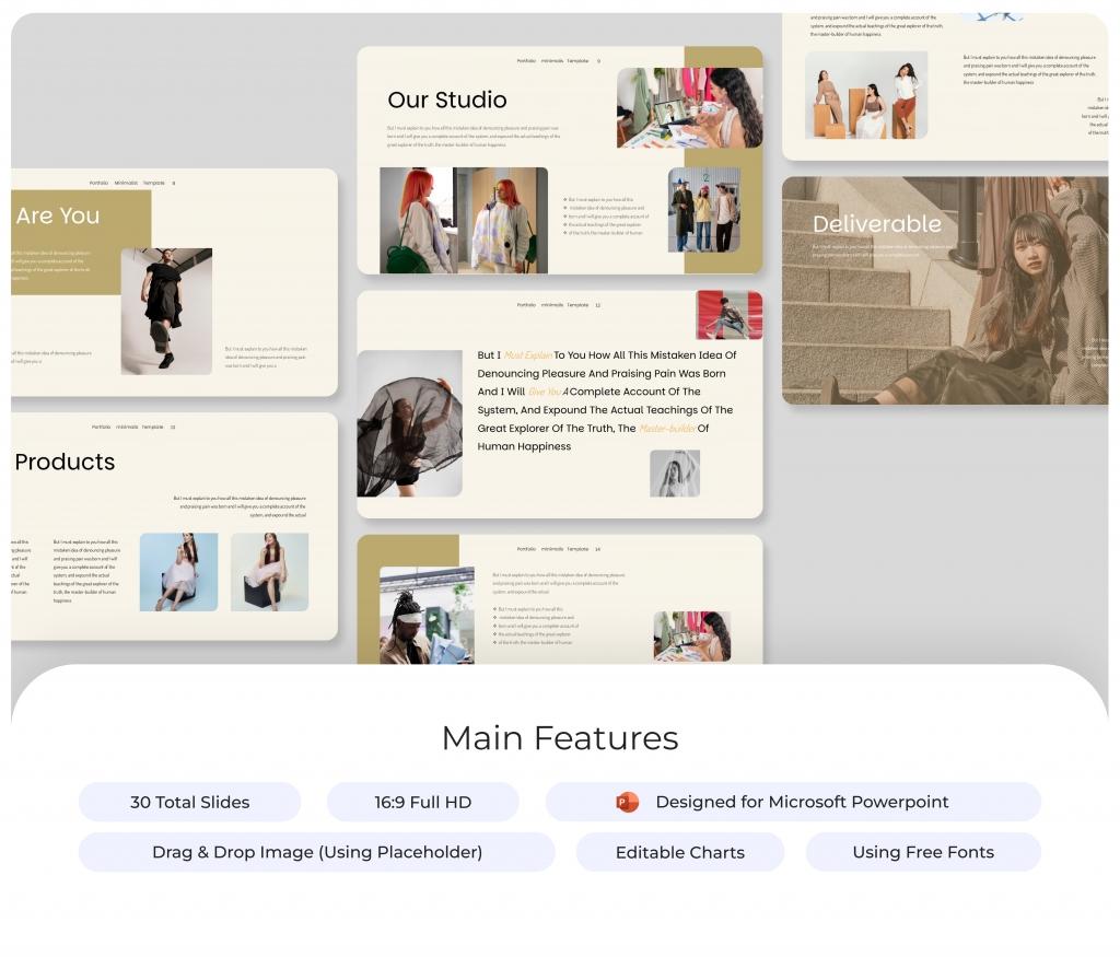 Design Portfolio PowerPoint Presentation Template