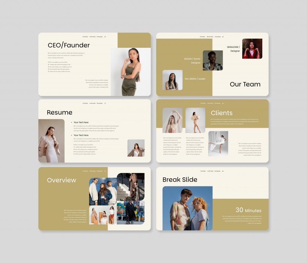 Design Portfolio PowerPoint Presentation Template