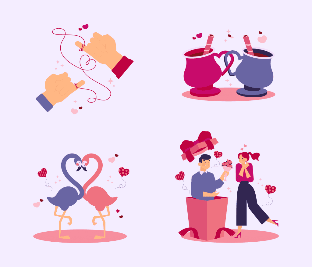 16 Valentines Illustration Pack