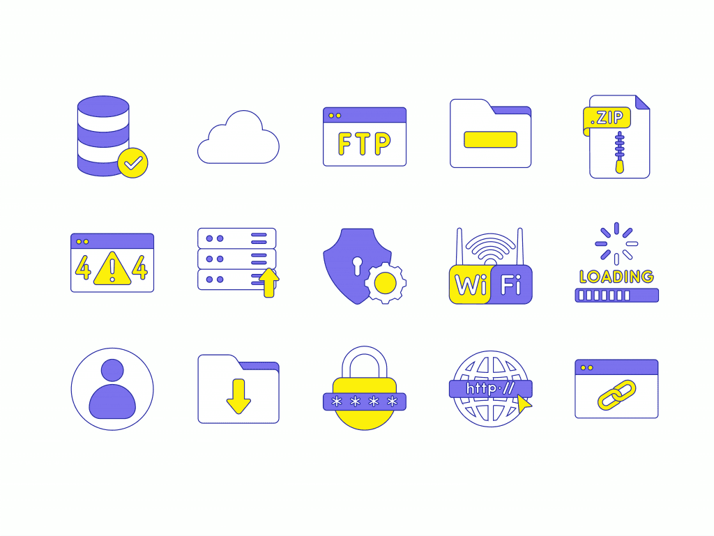 25 Web hosting Icon Pack