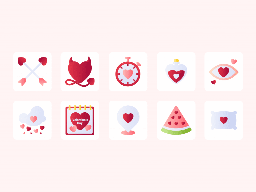 25 Valentine's Day Icons