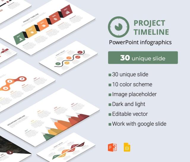 Project Timeline PowerPoint Infographics Presentation