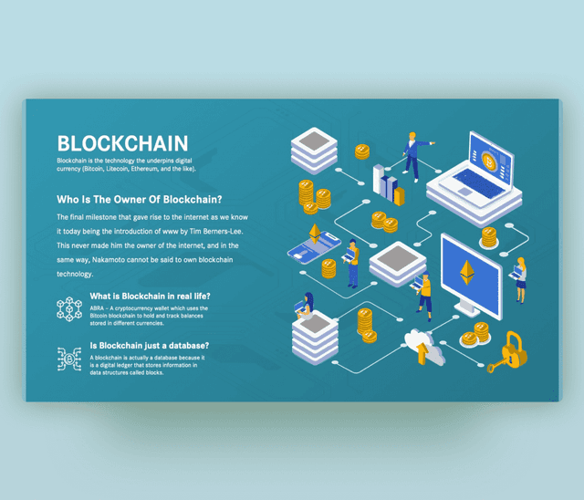What is the Blockchain & How Does it Work | PPT Template