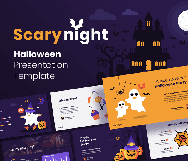 Scary Night – Halloween PowerPoint Presentation Template