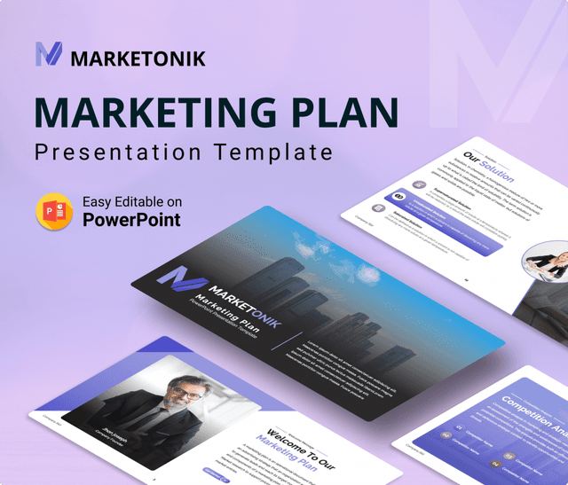 Marketonik – Marketing Plan PowerPoint presentation template