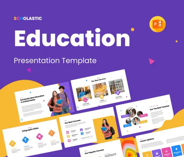 Scholastic – Education PowerPoint Presentation Template