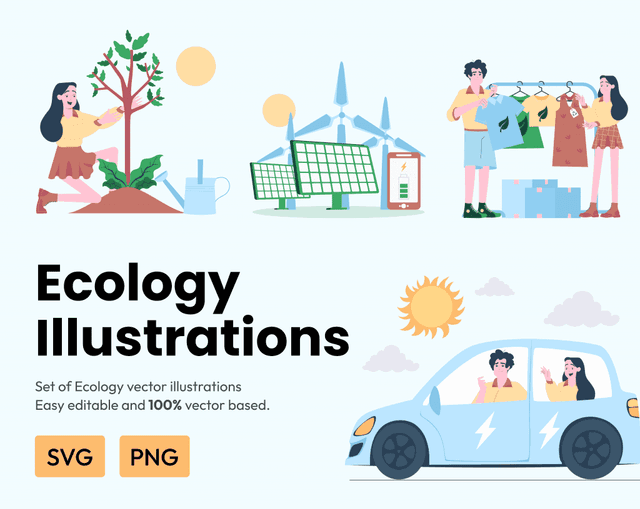 Ecology Illustrations Pack
