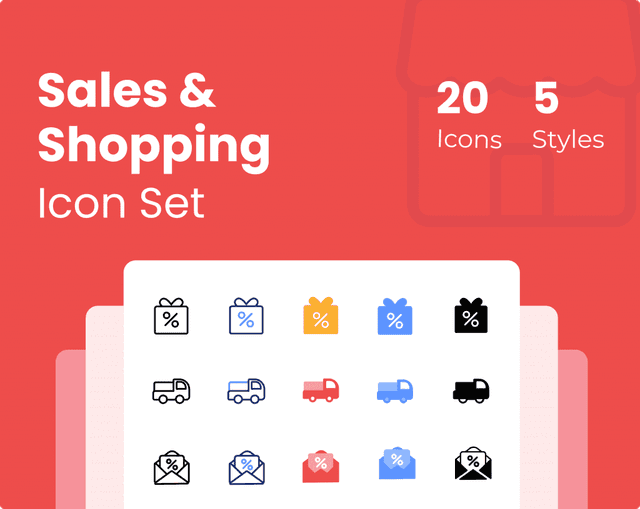 Sales & Shopping Icon Set