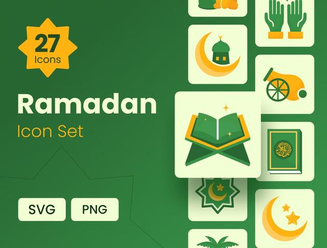 Ramadan Icon Set