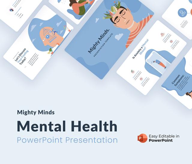 Mighty Minds – Mental Health Presentation Template.
