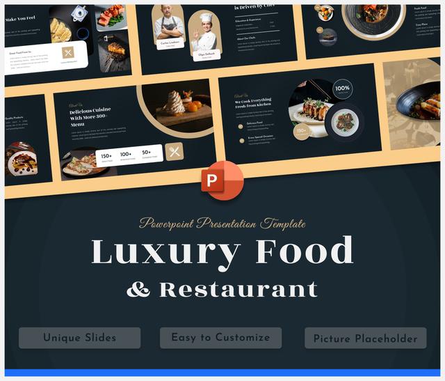 Luxury Food & Restaurant Presentation (PowerPoint)
