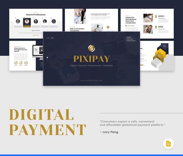 Pixipay (Digital Payment Presentation Template)-GoogleSlide