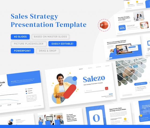 Salezo – Sales Strategy PowerPoint Template